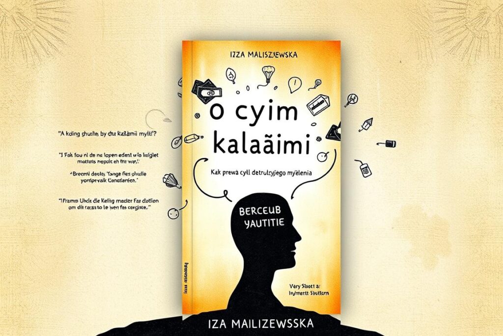 Okładka książki O czym kłamią myśli Izy Maliszewskiej Okładka książki O czym kłamią myśli Izy Maliszewskiej